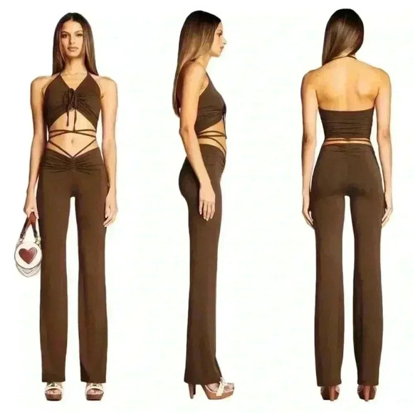 I.AM.GIA Halo Pant Size XS in Chocolate Brown Viral TikTok Euphoria - Picture 1 of 13